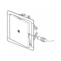 Usita de vizitare, Haco, 30 x 30 cm, inox